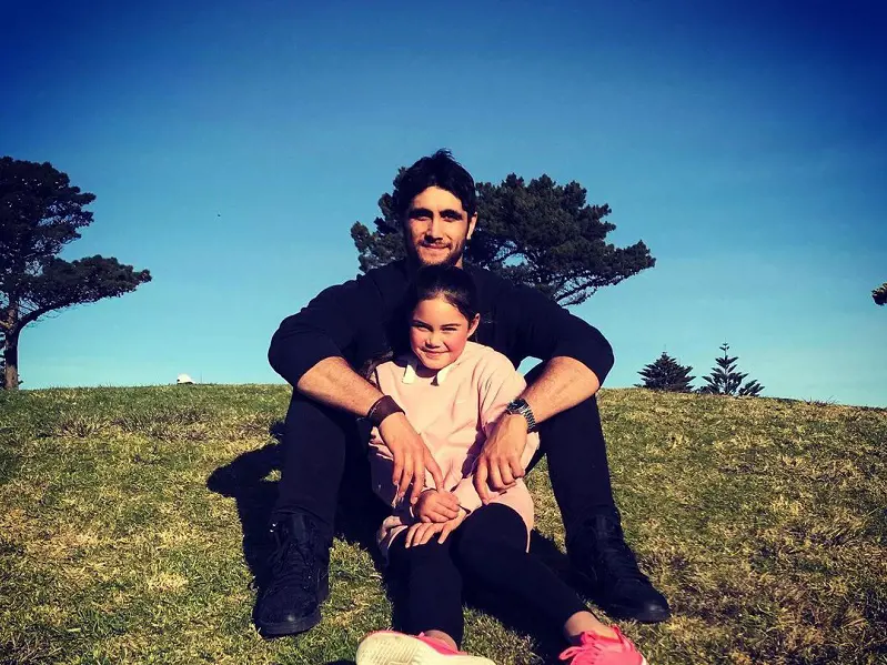 Ethan Brown with his daughter Aaylahon Instagram, captioning 