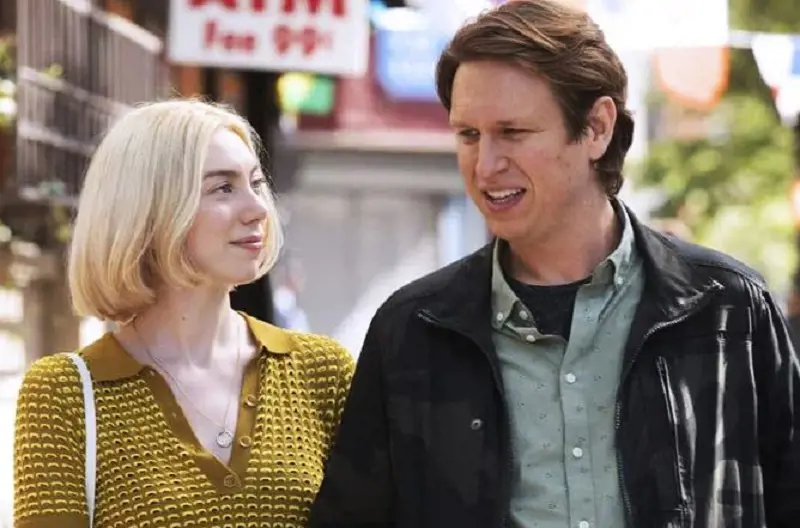 Madeline Wise with co-actor Pete Holmes on the series 