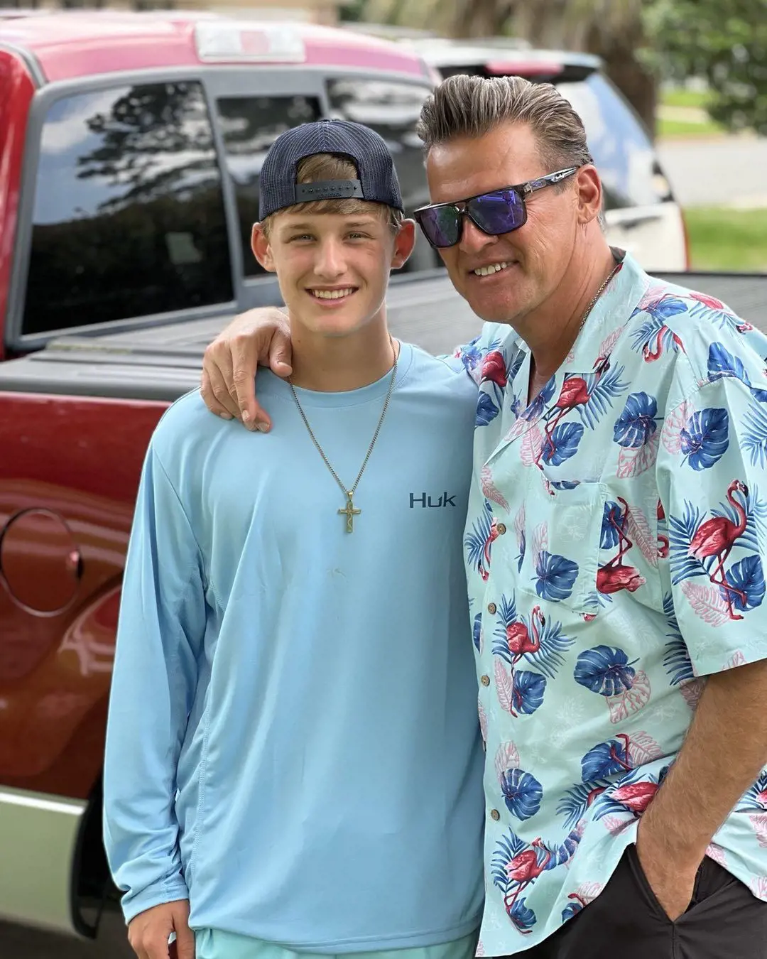 Brian with his son on the occasion of Father's day