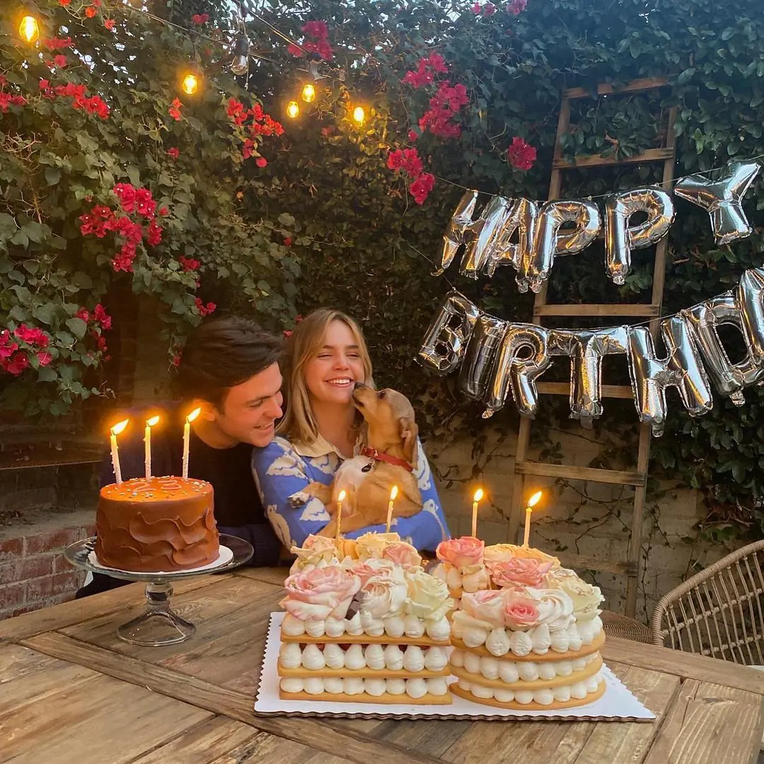 Madison and her partner celebrating her 23rd birthday together